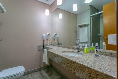 Banheiro de kitnet/studio à venda com 1 quarto, 27m² em Lourdes, Belo Horizonte