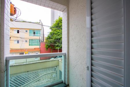 Varanda do quarto 1 de apartamento para alugar com 2 quartos, 55m² em Parque Industriario, Santo André