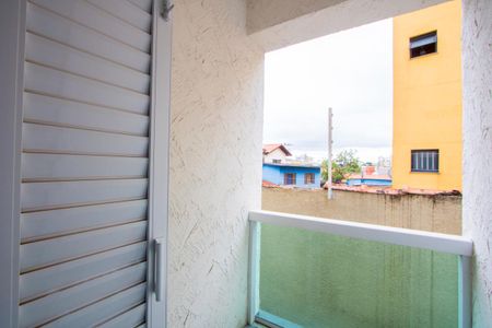 Varanda do quarto 1 de apartamento para alugar com 2 quartos, 50m² em Parque Industriario, Santo André