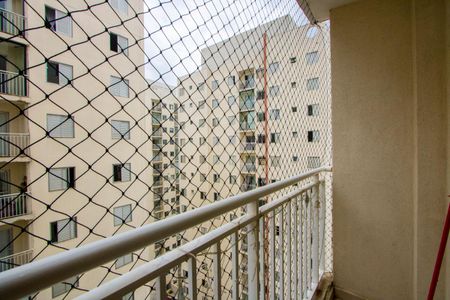 Varanda da sala de apartamento à venda com 3 quartos, 68m² em Vila Homero Thon, Santo André