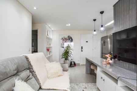 Sala de apartamento à venda com 2 quartos, 63m² em Campestre, Santo André