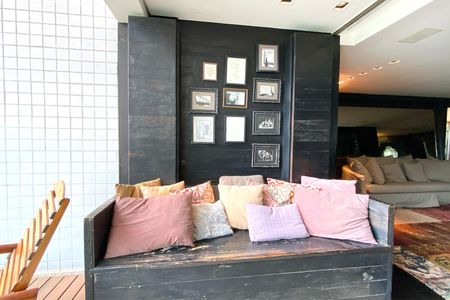 Varanda da Sala de apartamento à venda com 3 quartos, 218m² em Vila da Serra, Nova Lima