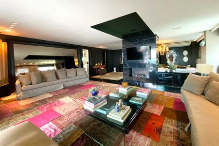 Sala de apartamento à venda com 3 quartos, 218m² em Vila da Serra, Nova Lima