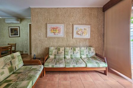 Sala de apartamento para alugar com 3 quartos, 130m² em Jardim Tres Marias, Guarujá