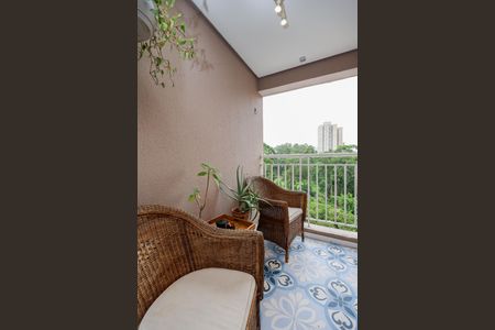 Varanda da Sala de apartamento à venda com 2 quartos, 58m² em Vila Sonia do Taboao, Taboão da Serra