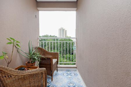 Varanda da Sala de apartamento à venda com 2 quartos, 58m² em Vila Sonia do Taboao, Taboão da Serra