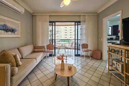 Sala de apartamento para alugar com 2 quartos, 110m² em Balneario Guarujá, Guarujá