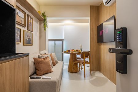 Sala de kitnet/studio para alugar com 1 quarto, 24m² em Vila Nova Conceição, São Paulo