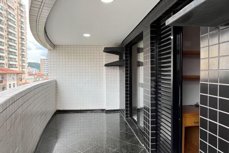 Varanda da Sala de apartamento para alugar com 4 quartos, 127m² em José Menino, Santos