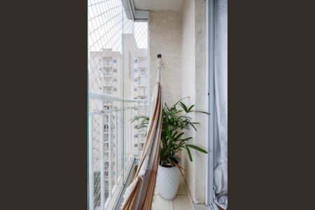 Varanda da Sala de apartamento à venda com 2 quartos, 52m² em Jardim Umarizal, São Paulo