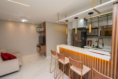 Sala de apartamento à venda com 2 quartos, 46m² em Jk, Contagem