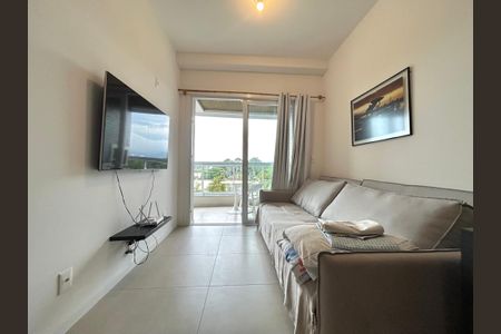Sala de apartamento para alugar com 1 quarto, 52m² em Campeche, Florianópolis