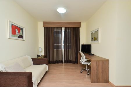 Sala de apartamento para alugar com 1 quarto, 40m² em Barro Preto, Belo Horizonte
