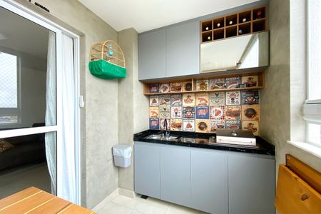 Varanda da Sala de apartamento à venda com 3 quartos, 77m² em Nova Vista, Belo Horizonte