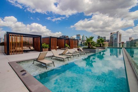 Área comum - Piscina de kitnet/studio à venda com 1 quarto, 25m² em Boa Vista, Porto Alegre