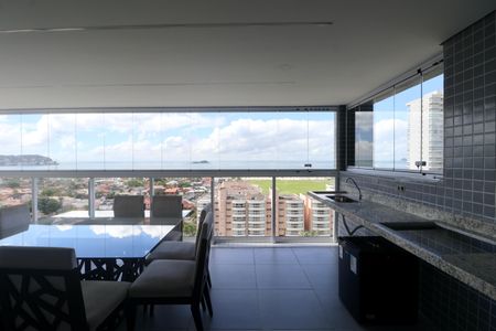 Varanda de apartamento para alugar com 3 quartos, 100m² em Enseada, Guarujá