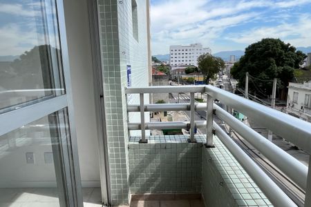 Varanda da Sala de apartamento para alugar com 2 quartos, 104m² em Encruzilhada, Santos