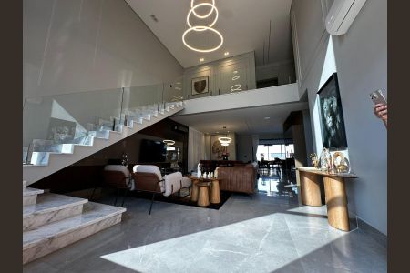 Sala de casa de condomínio para alugar com 3 quartos, 420m² em Loteamento Residencial Arborais, Campinas