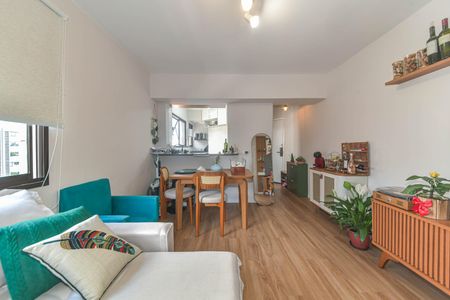 Sala de apartamento para alugar com 1 quarto, 41m² em Brooklin Novo, São Paulo