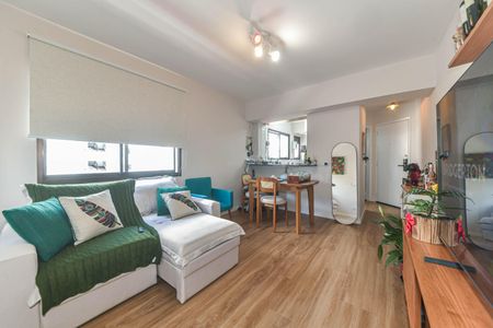 Sala de apartamento para alugar com 1 quarto, 41m² em Brooklin Novo, São Paulo