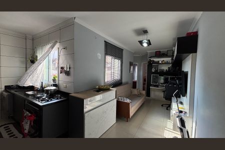 Sala de apartamento à venda com 2 quartos, 96m² em Jardim Santo André, Santo André