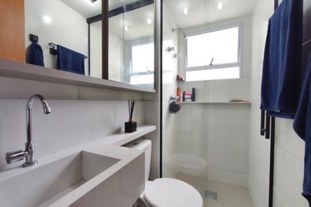 Banheiro Suíte de apartamento à venda com 2 quartos, 58m² em Jardim Nova Europa, Campinas