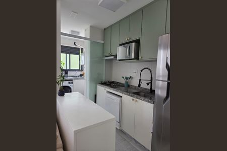 Cozinha de apartamento à venda com 2 quartos, 46m² em Campininha, São Paulo