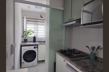 Cozinha de apartamento à venda com 2 quartos, 46m² em Campininha, São Paulo