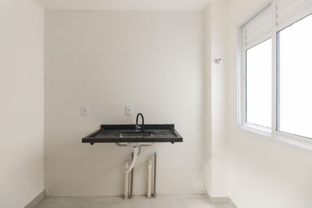 Studio - Cozinha de kitnet/studio para alugar com 1 quarto, 19m² em Vila Esperança, São Paulo