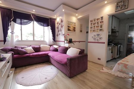 Sala de apartamento à venda com 2 quartos, 56m² em Vila Lutécia, Santo André