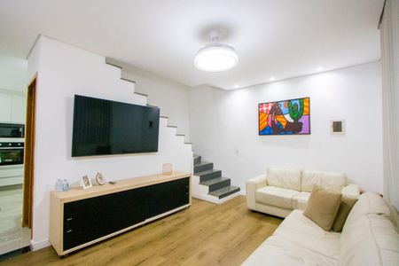 Sala de casa à venda com 2 quartos, 235m² em Vila Linda, Santo André