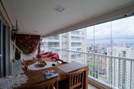 Varanda Gourmet de apartamento à venda com 4 quartos, 142m² em Santa Maria, São Caetano do Sul