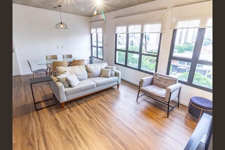 Sala de apartamento para alugar com 1 quarto, 70m² em Vila Regente Feijó, São Paulo