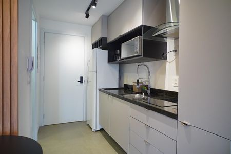 Cozinha de kitnet/studio para alugar com 1 quarto, 30m² em Auxiliadora, Porto Alegre