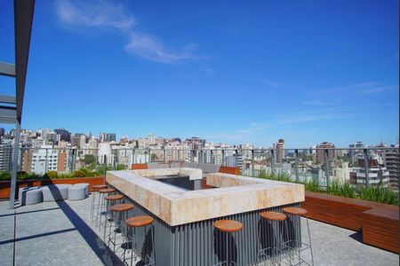 Área comum de kitnet/studio para alugar com 1 quarto, 30m² em Auxiliadora, Porto Alegre