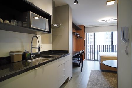 Cozinha de kitnet/studio para alugar com 1 quarto, 30m² em Auxiliadora, Porto Alegre