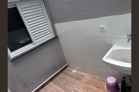 Área de serviço de apartamento à venda com 2 quartos, 80m² em Vila Sacadura Cabral, Santo André