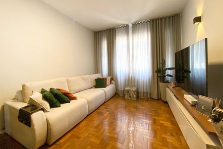 Sala de apartamento à venda com 3 quartos, 90m² em Serra, Belo Horizonte