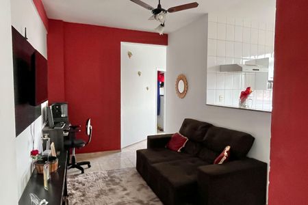 Sala de apartamento para alugar com 2 quartos, 70m² em Areia Branca, Santos