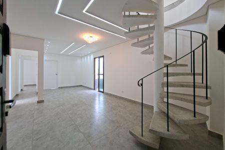 Sala de apartamento para alugar com 3 quartos, 160m² em Canto do Forte, Praia Grande