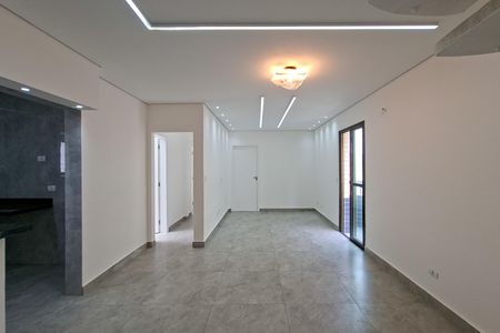 Sala de apartamento para alugar com 3 quartos, 160m² em Canto do Forte, Praia Grande