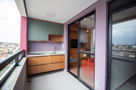 Varanda da Sala de apartamento para alugar com 1 quarto, 46m² em Jardim Guaruja, Sorocaba