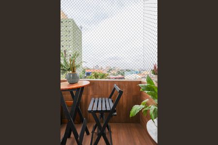 Varanda da Sala de apartamento à venda com 2 quartos, 54m² em Jardim Monte Alegre, Taboão da Serra