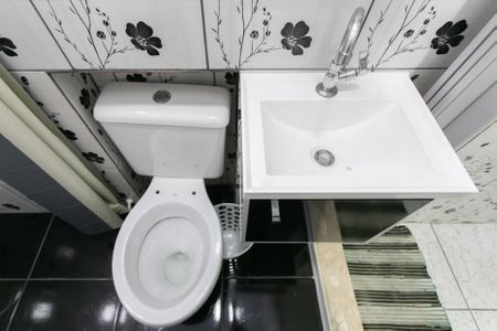 Banheiro - Detalhe de kitnet/studio para alugar com 1 quarto, 25m² em Vila Siria, São Paulo