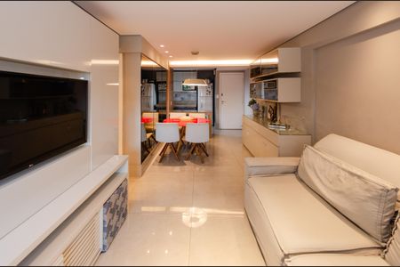 Sala de apartamento para alugar com 3 quartos, 77m² em Grajaú, Belo Horizonte