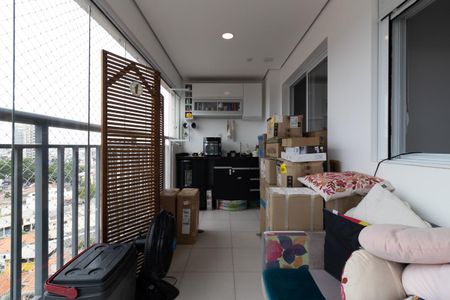 Sacada da Sala de apartamento à venda com 2 quartos, 63m² em Vila Guilhermina, São Paulo