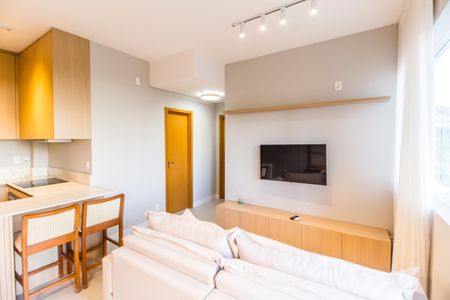 Sala de apartamento à venda com 2 quartos, 58m² em Centro de Apoio I (alphaville), Santana de Parnaíba