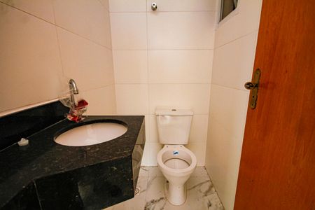 Banheiro Social de apartamento para alugar com 1 quarto, 50m² em Balneario Flórida, Praia Grande