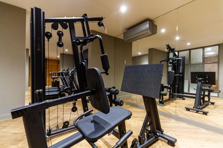 Área comum - Academia de kitnet/studio para alugar com 1 quarto, 30m² em Farroupilha, Porto Alegre