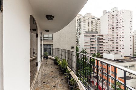 Varanda da Sala de apartamento para alugar com 4 quartos, 250m² em Santa Cecilia, São Paulo